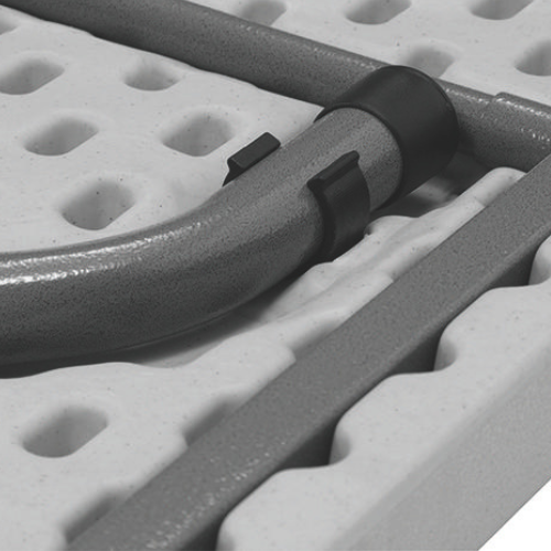 BULK 10 PACK Newstorm 6ft polypropylene table folding legs detail.