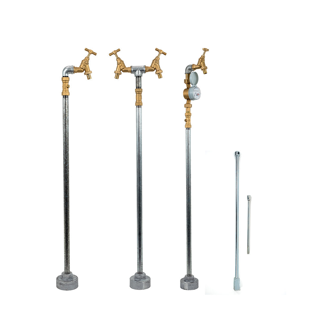 Advanced Flow Meter & Dual Tap Kit with standpipes and hydrant tools for contractors.