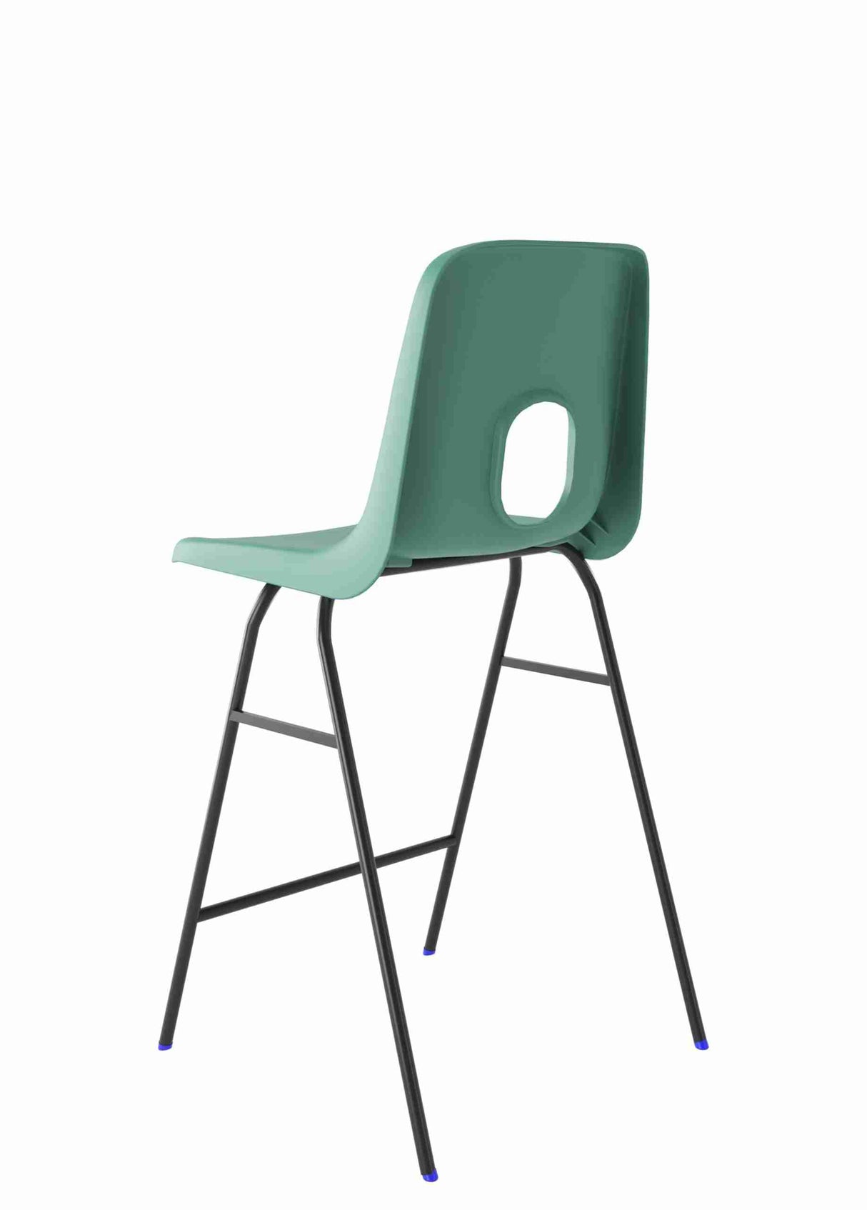Series E Stool with durable steel frame and leatherite paint finish for school environments.