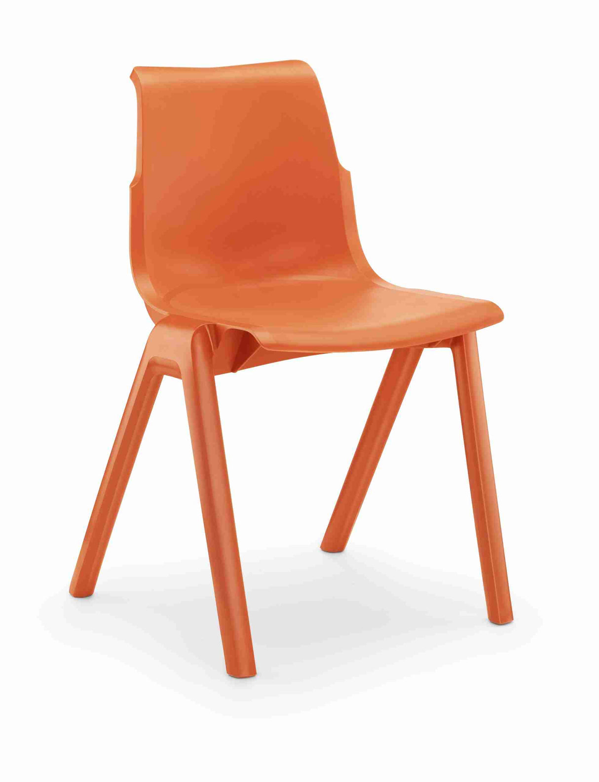 Ergostak Chair - ergonomic, durable, all-plastic classroom chair.