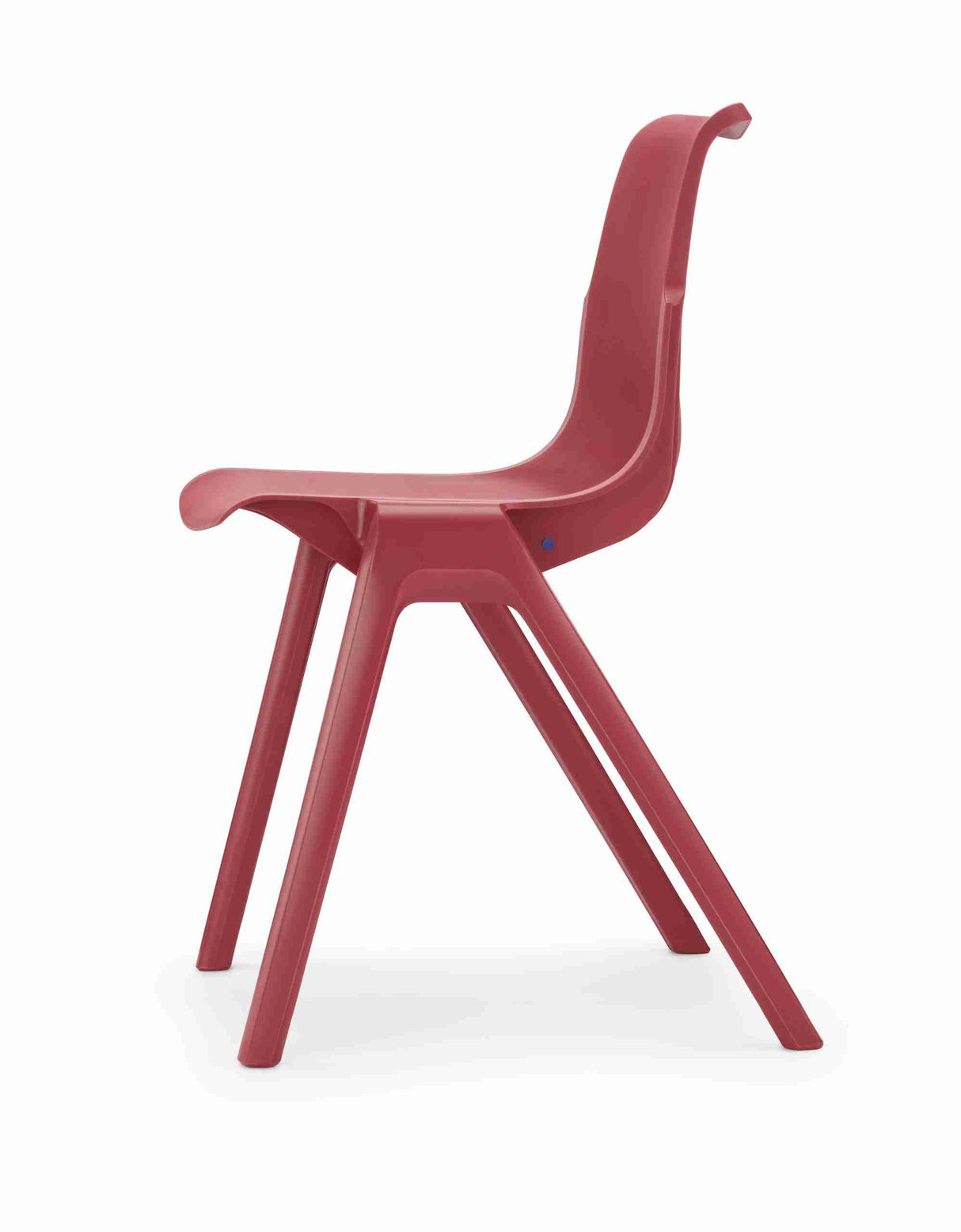 Ergostak Chair in red, offering ergonomic postural support and sleek design for modern classrooms.