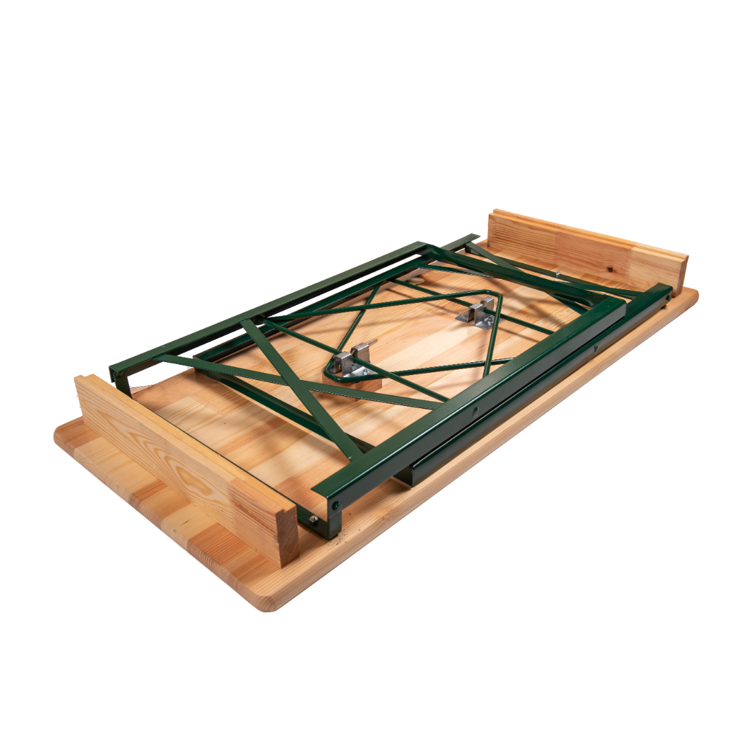 BULK 10 PACK - 6ft Festival Table & Bench Set with folding legs, ideal for indoor and outdoor events.