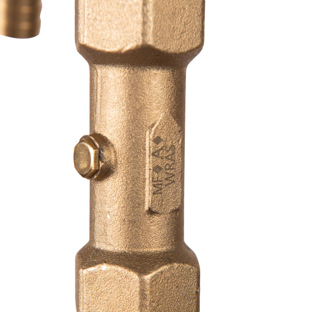 Hydrant standpipe with brass bibtap and galvanized tube for efficient water management.