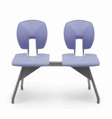 SE Beam Curve Seat System with two seats for public spaces, featuring curved backs for postural support.