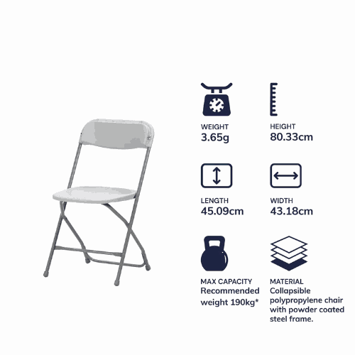 Polypropylene Folding Chair | Ascot Chair (Set of 4)