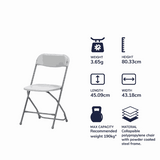 Polypropylene Folding Chair | Ascot Chair (Set of 4)