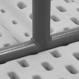 Newstorm 6ft table with durable polypropylene surface and powder-coated steel frame.