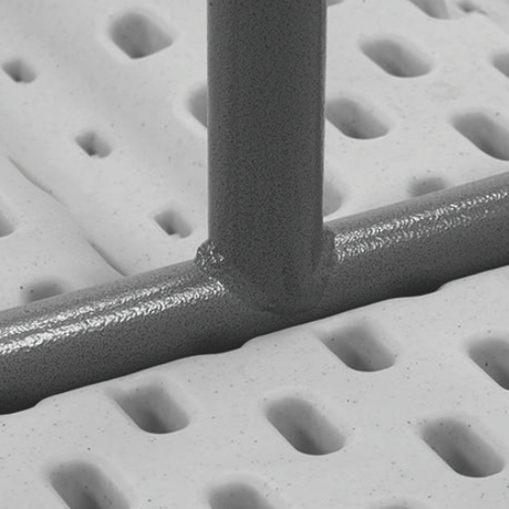 Newstorm 5ft table with durable powder-coated steel frame and high-density polypropylene surface.