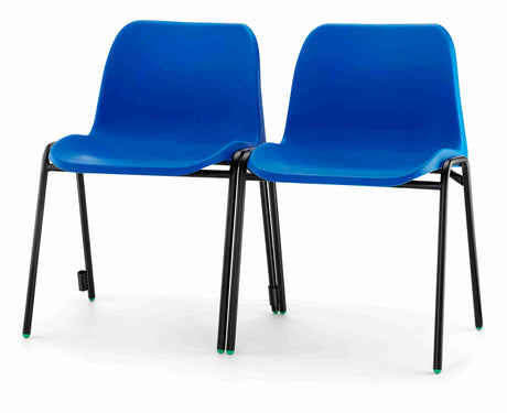 Blue anti-bacterial Affinity chairs for educational use.