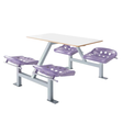 Apero Fast Food unit with ergonomic backless 2-seater design.