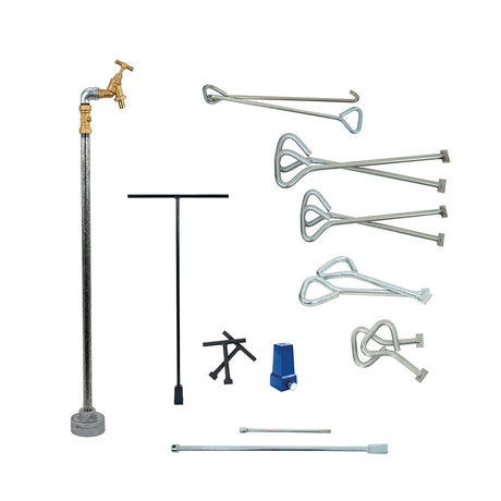 Water Access & Maintenance Toolkit with standpipe, key sets, manhole keys, and hydrant reducer.