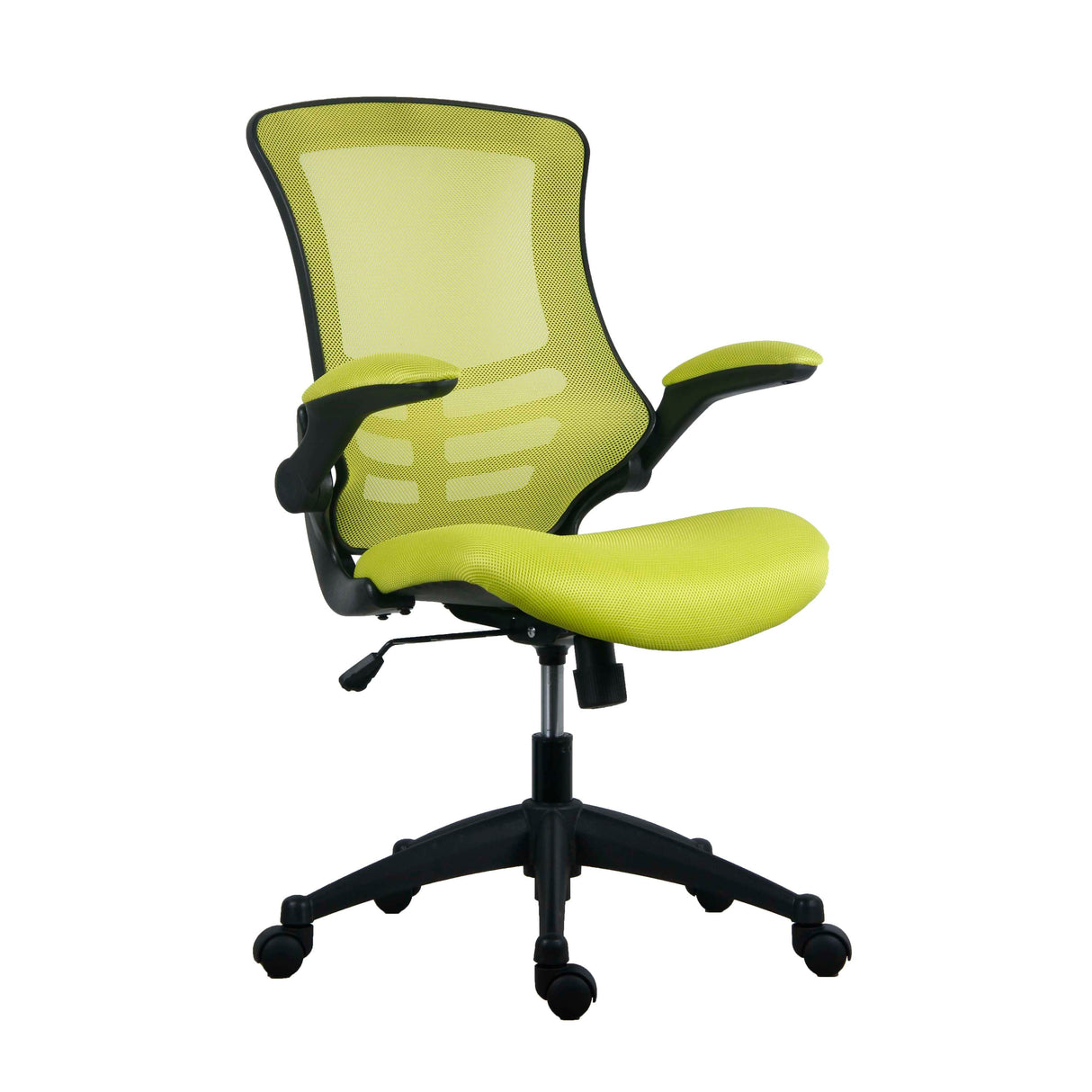 Marlos Mesh Back Office Chair with Folding Arms | Green