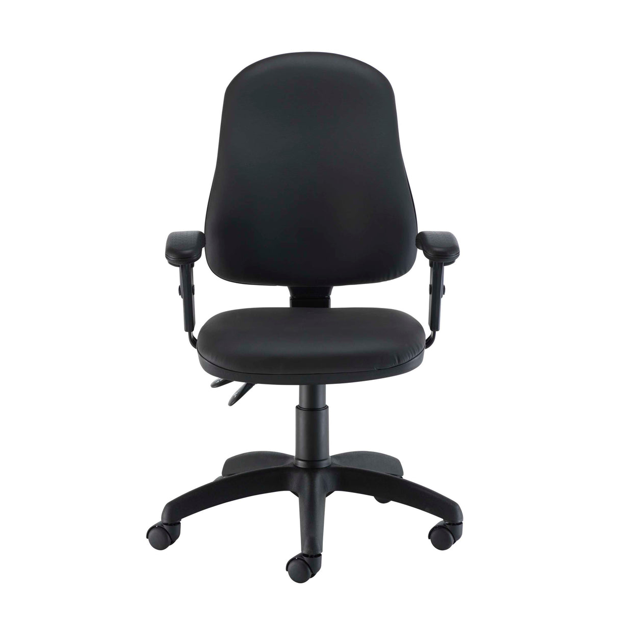 Calypso 2 High Back Operator Chair | Adjustable Arms | Black PU