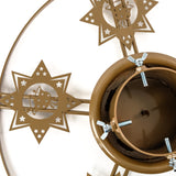 Decorative Star Christmas Tree Stand | Made From Durable Steel (Gold)