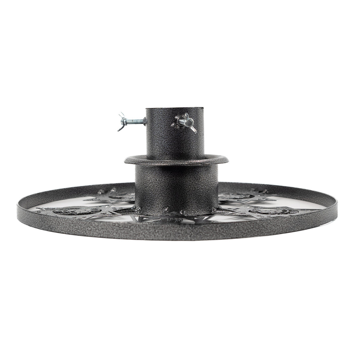 Decorative Reindeer Christmas Tree Stand | Made From Durable Steel (Grey)