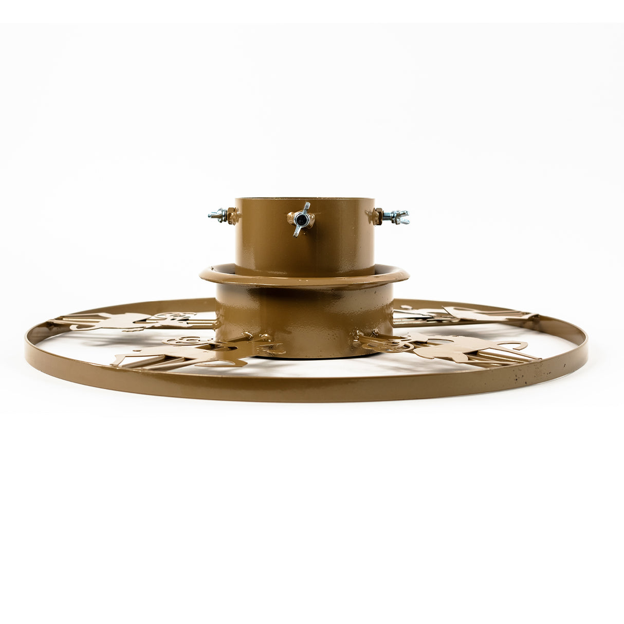 Decorative Reindeer Christmas Tree Stand | Made From Durable Steel (Gold)