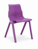 Purple Ergostak Chair with ergonomic design for classroom use.