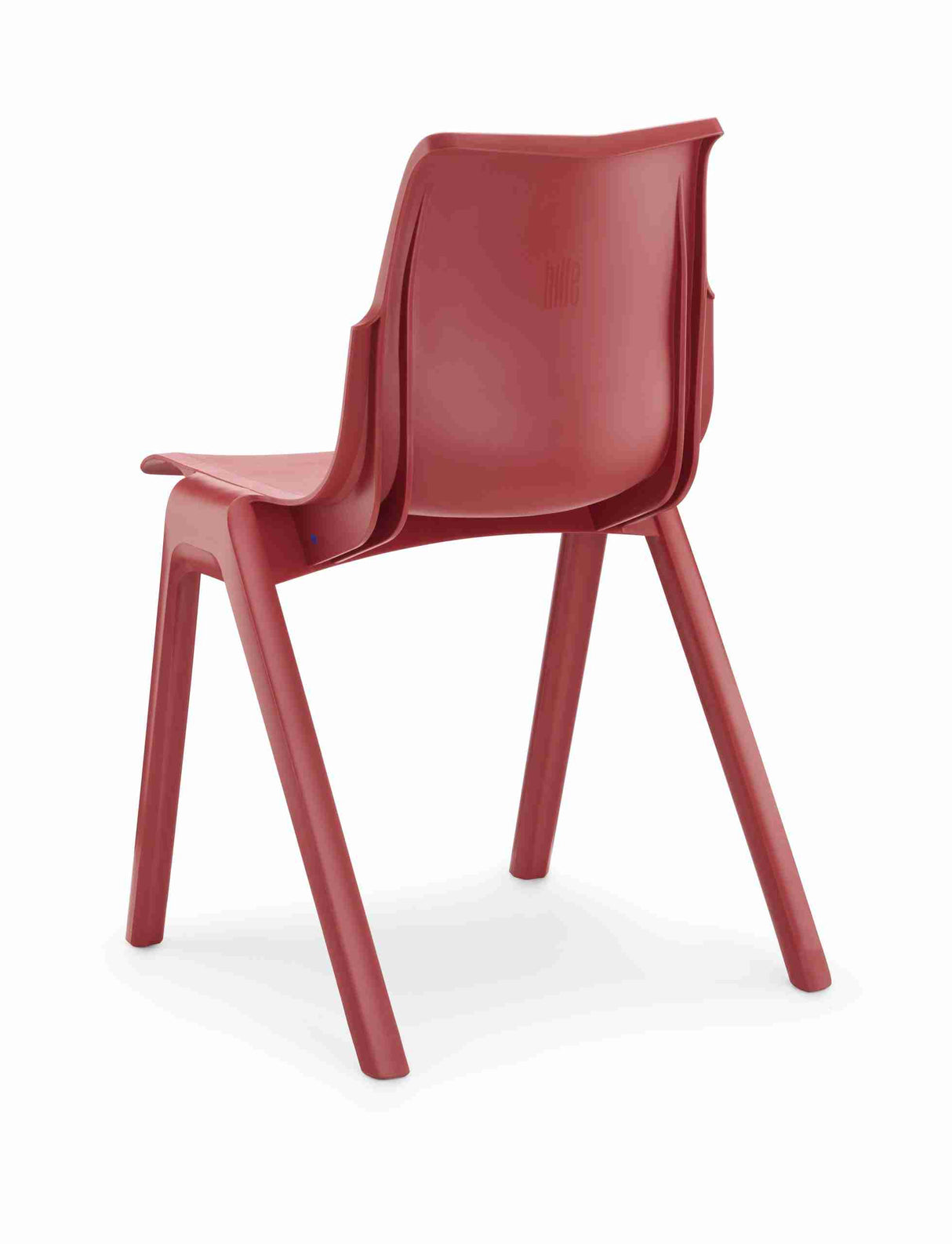 Ergostak Chair in red, showcasing sleek design and ergonomic support.