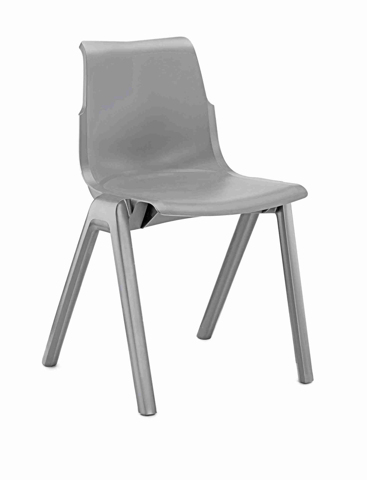 Ergostak Chair with ergonomic design and sleek all-plastic structure.