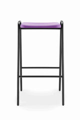 Hille Polypropylene Flat Top stool with stackable design and durable steel frame.
