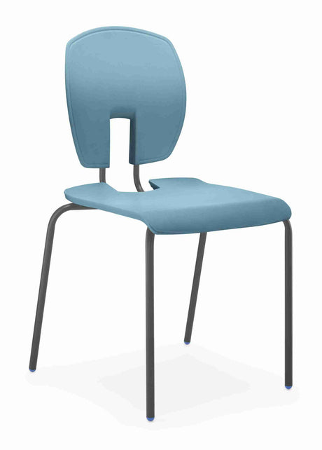 SE Curve Chair with ergonomic back, soft colors, and 19mm steel frame.