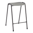 MX08 polypropylene stool with durable steel frame and stackable design.