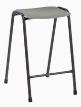 MX08 polypropylene stool with robust A-frame and 22mm steel frame for durability.