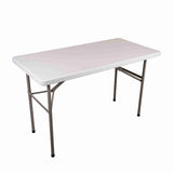 6ft Polypropylene Table with folding legs, durable and lightweight for events.