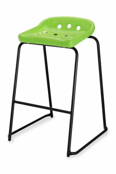 Pepperpot Stool with bold lines and vibrant color, enhancing comfort and productivity.