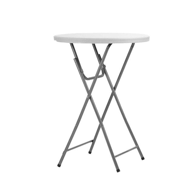 Newstorm Polypropylene Poseur cocktail table with folding legs, ideal for events and gatherings, durable and lightweight.