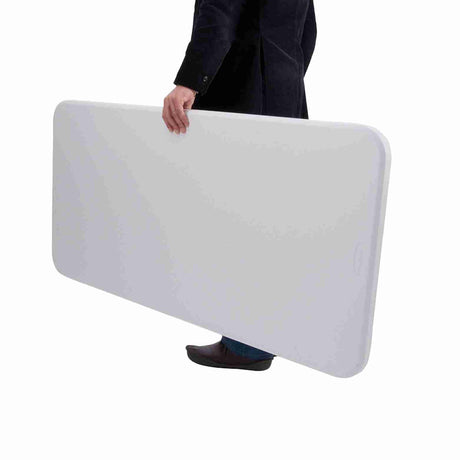 BULK 10 PACK - Newstorm 6ft solid rectangle polypropylene table with folding legs, ideal for events and outdoor use, durable and lightweight.