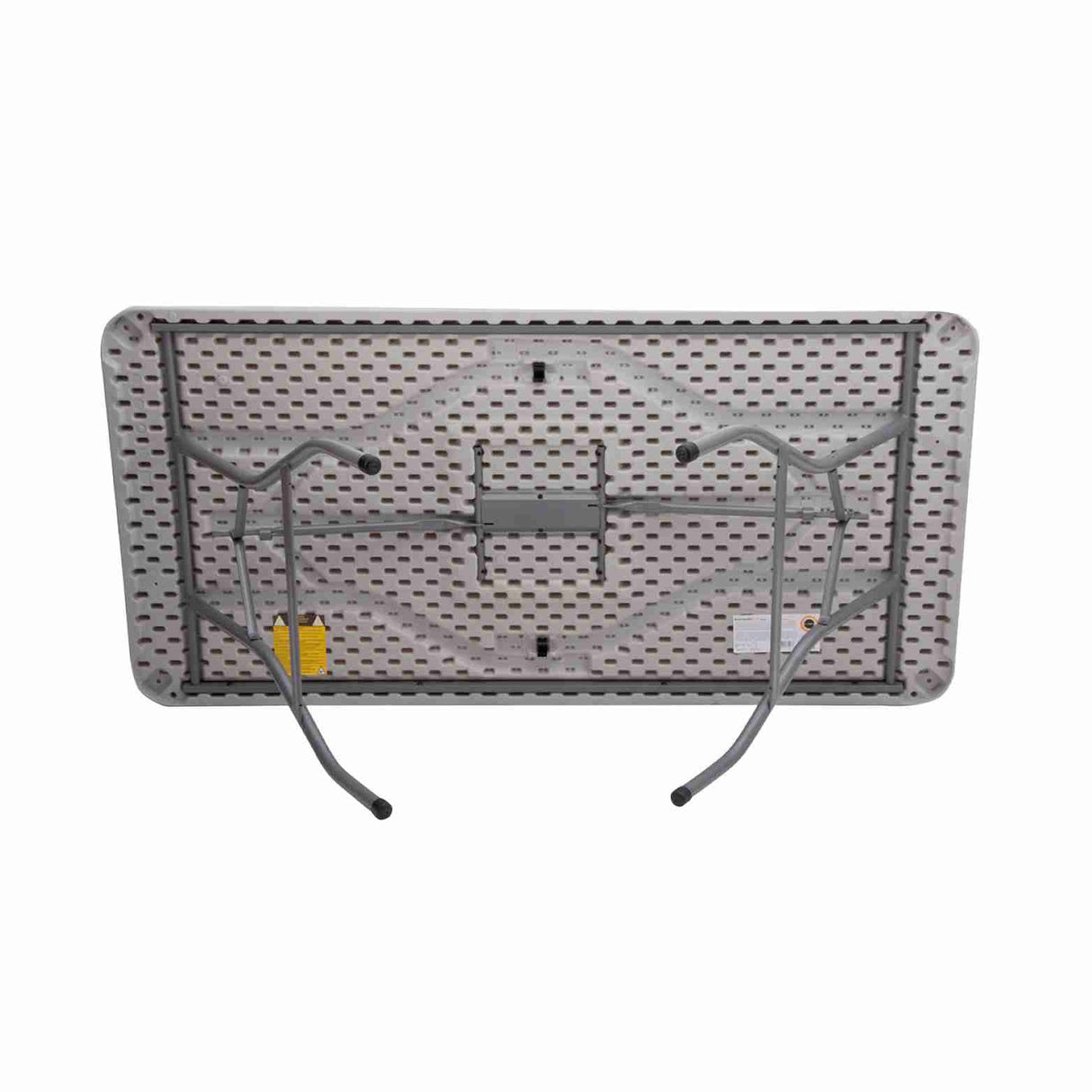 Newstorm 5ft solid polypropylene table with folding legs, durable and lightweight for events.