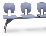 SE Beam Curve Seat System with two curved seats, suitable for public spaces, offers excellent postural support.