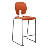 Hille SE Stool with seat and back, durable school chair alternative.
