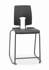 Ergonomic SE Classic Stool with back support and stackable design.