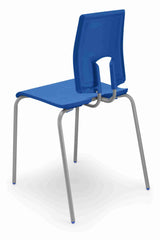 Blue SE Classic Chair with lower back support and durable steel frame.