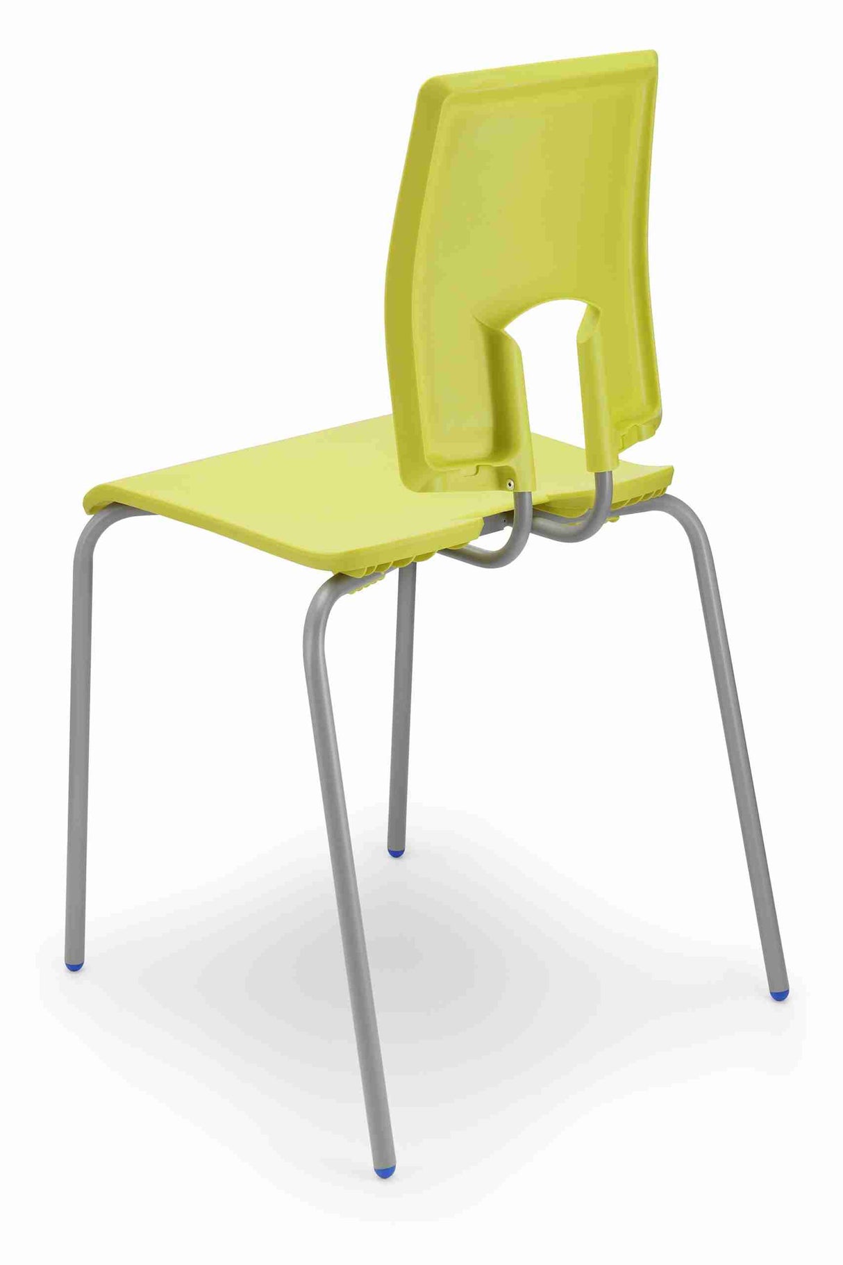 SE Classic Chair with lime green seat and backrest; features lower back support and 19mm steel frame.