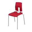SE Classic Chair with red seat and backrest, featuring a 19mm steel frame and lower back support.