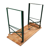 4ft Trestle Table with folding steel legs and easy-clean tabletop.