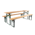 6ft narrow festival table and bench set, foldable design, outdoor event seating.