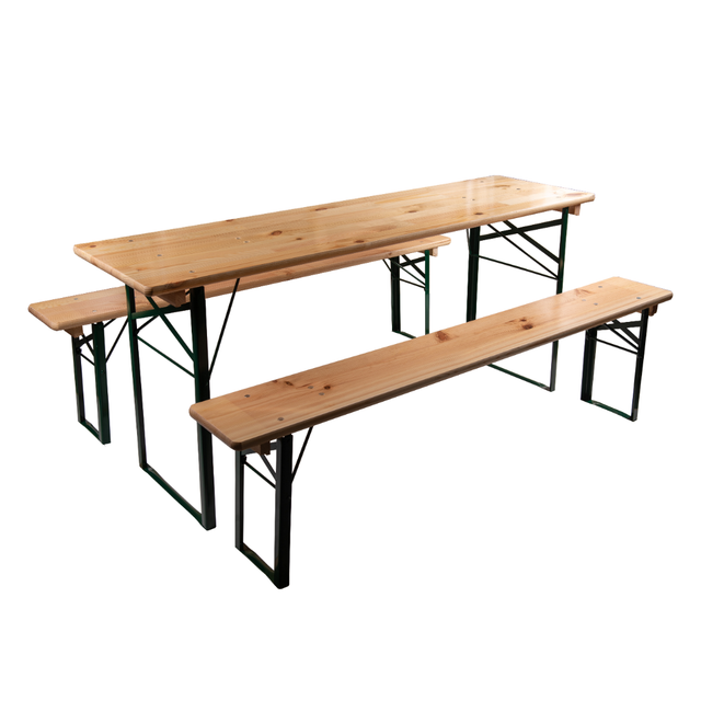 6ft narrow festival and bench set, bulk 10-pack, foldable design for easy transport and storage, outdoor events furniture.