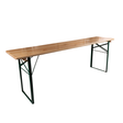 6ft Trestle Table with steel folding legs and sustainable pine wood tabletop.