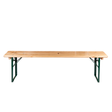 6ft folding festival bench, durable pine wood, steel legs, ideal for indoor and outdoor use.