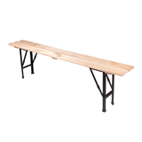 6ft canteen bench with timber folding design for commercial use.
