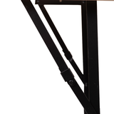 6ft canteen bench with folding metal leg support system.