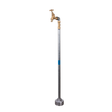 Hydrant standpipe with galvanised tube and brass bibtap for construction sites.