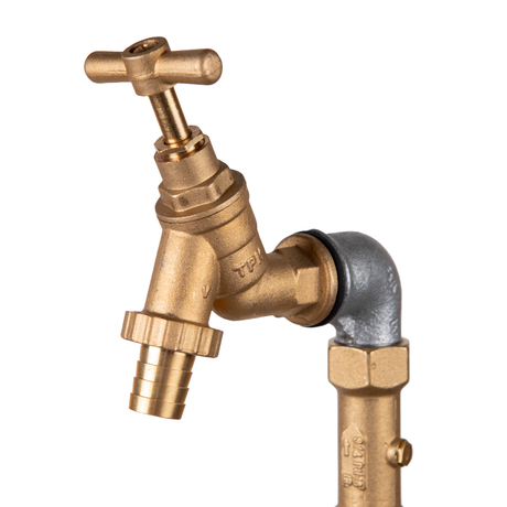 Hydrant Standpipe with brass bibtap and galvanized tube for water management.