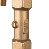 Hydrant standpipe with brass bibtap and galvanized tube for efficient water management.