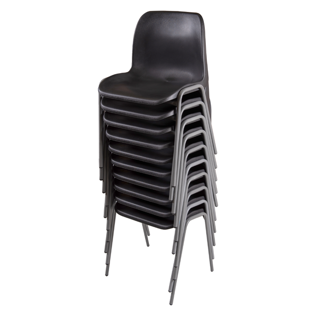 Black plastic stacking chairs bundle offer pack of 50.
