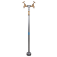 Twin Headed Contractors Hydrant Standpipe with galvanized steel and brass taps.